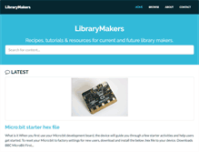Tablet Screenshot of librarymakers.net